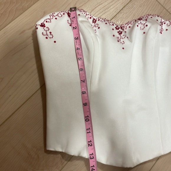 Alfred Angelo Satin Bustier Formal Corset Top - Picture 11 of 11